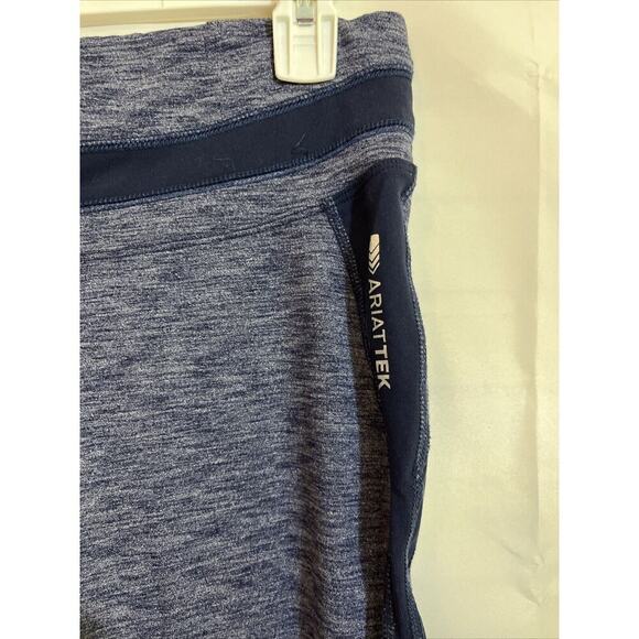 Ariat Heat Two Knee Patch Breeches Ladies M Pre Owned Blue Ariatek - Picture 3 of 6